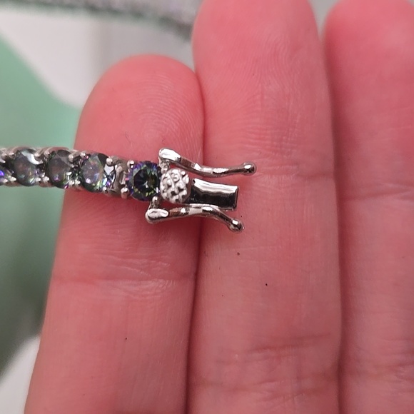 Mystic Topaz SS925 Tennis Bracelet - Picture 7 of 9